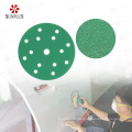 Automotive Hook Loop Sanding Disc Sandpaper Green Film